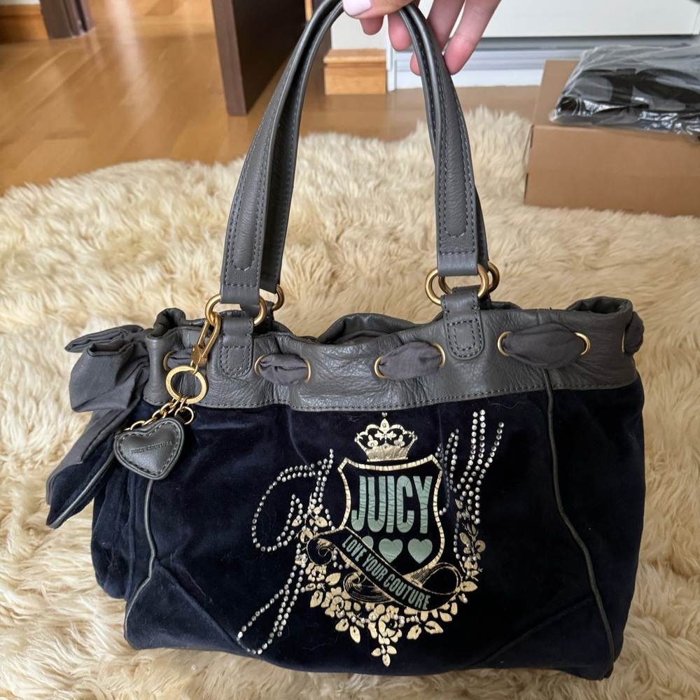 Juicy Couture Large Vintage Velvet Purse Bag